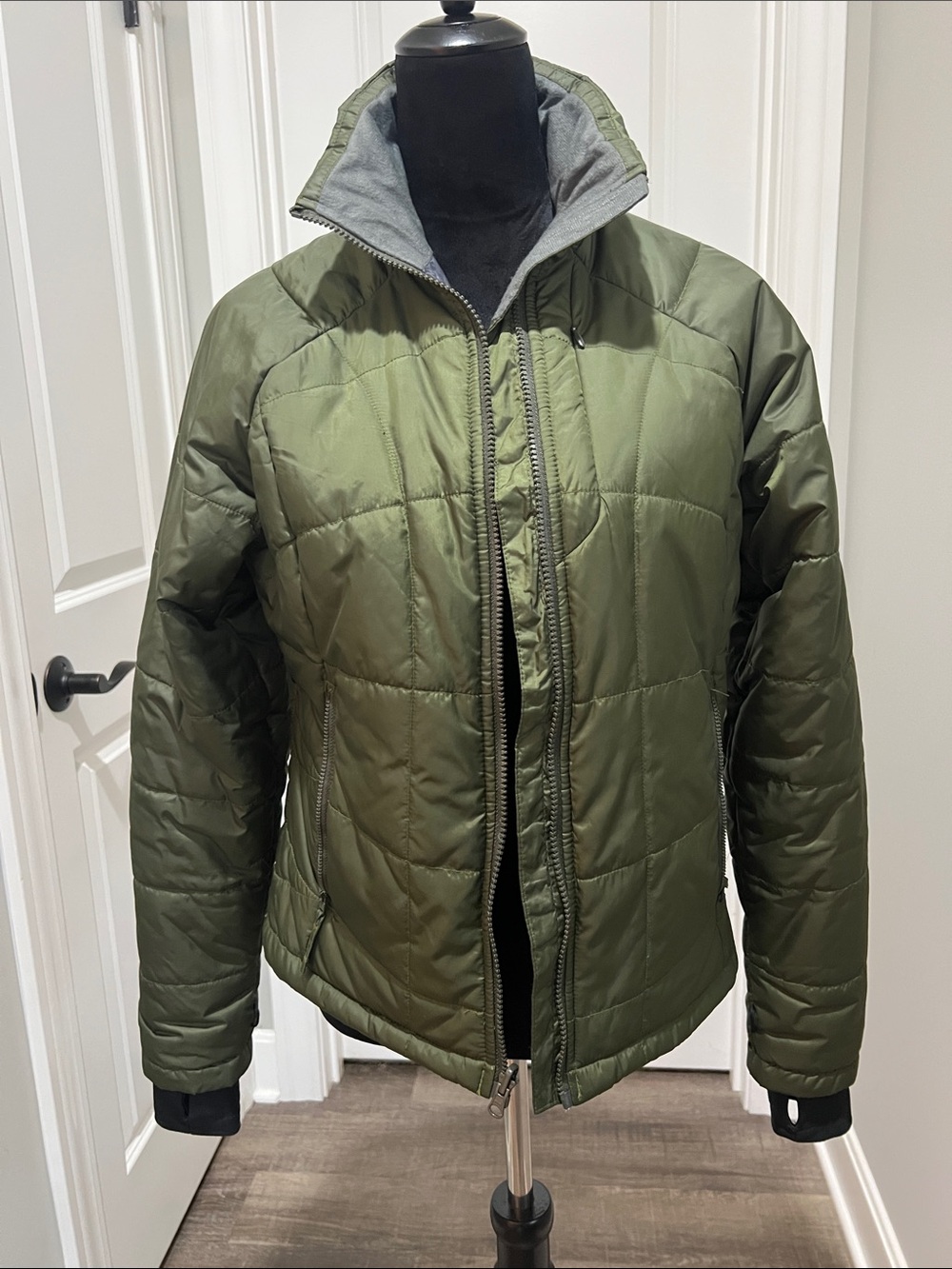 Columbia Olive Green Quilted Women's Puffer Jacket